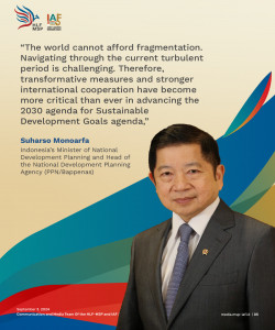 Indonesia Promotes Transformative Measures to Achieve the 2030 SDGs