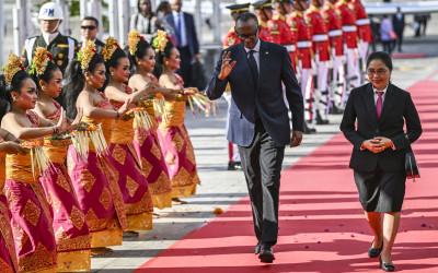 Presiden Rwanda tiba di Bali